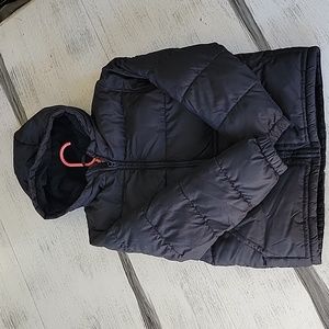 Old Navy Boys Size 8 Black Hooded Jacket